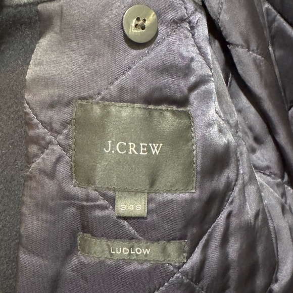 J.Crew Ludlow Wool–Cashmere Coat – Navy – 34S – Italian Fabric - Picture 2 of 3